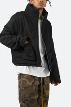 Load image into Gallery viewer, Cropped Puffer Jacket - Vintage Black