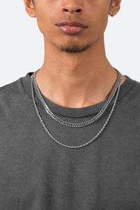 A1 Double Chain - Silver