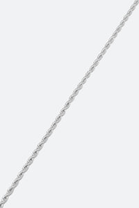 A3 Long Rope Chain - Silver