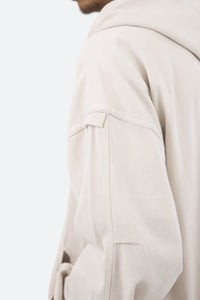 Deconstructed Twill Jacket - Pale Tan